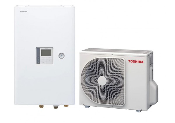 TOSHIBA ESTIA HWT-401HW-E + HWT-601XWHM3W-E – 4,00 kW/ COP 5,20