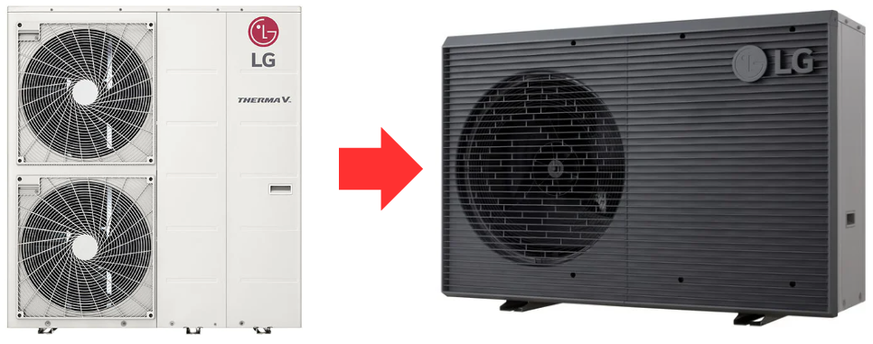 LG OGREVALNA TOPLOTNA ČRPALKA MONOBLOK HM143MRS.UB40