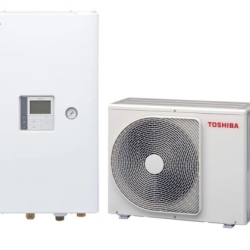 TOSHIBA ESTiA HWT-601HW-E + HWT-601XWHT6W-E – 6,00 kW / COP 4,80